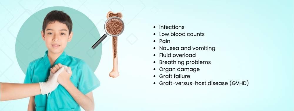 possible complications of pediatric bone marrow transplant