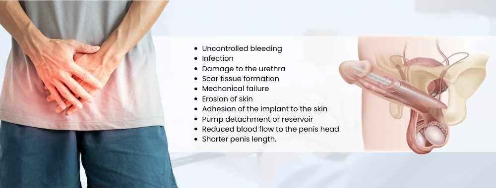 possible complications of penile implant